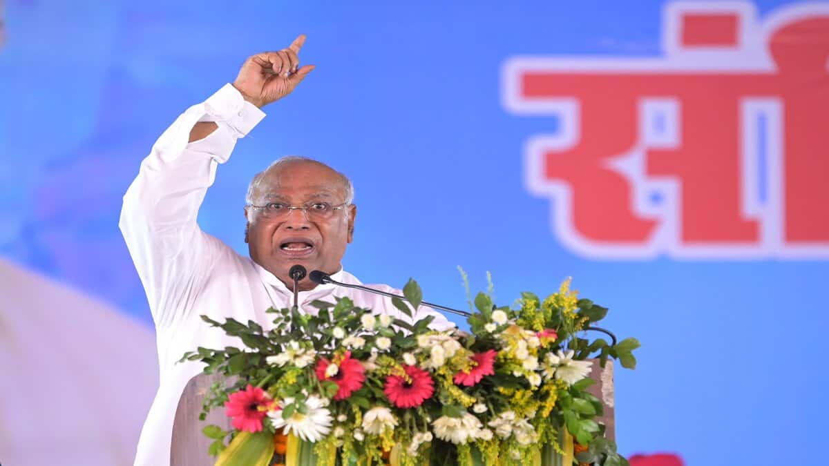 Ashoka University’s Mahmudabad was arrested over Operation Sindoor posts, facing serious charges. (Image: Mallikarjun Kharge/ official X account)