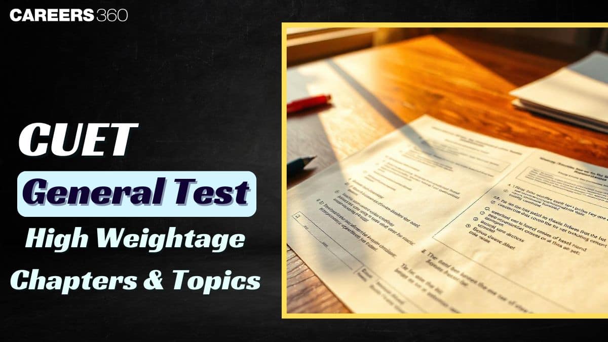 CUET General Aptitude Test High Weightage Topics 2025: Details Here