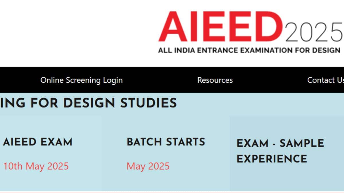 उम्मीदवारों के पास AIEED आवेदन प्रक्रिया के दौरान ऑनलाइन स्क्रीनिंग तिथि चुनने का अवसर भी है। (आधिकारिक वेबसाइट)