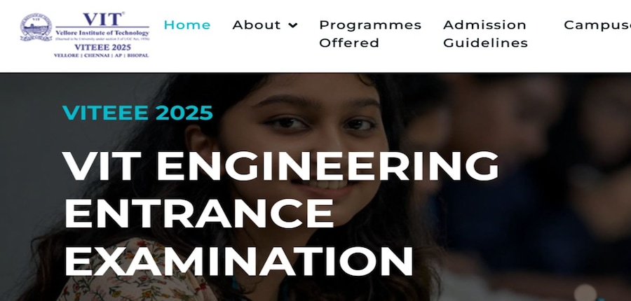संस्थान ने 20 से 27 अप्रैल तक दो पालियों में वीआईटीईईई 2025 परीक्षा आयोजित की थी। (आधिकारिक वेबसाइट)