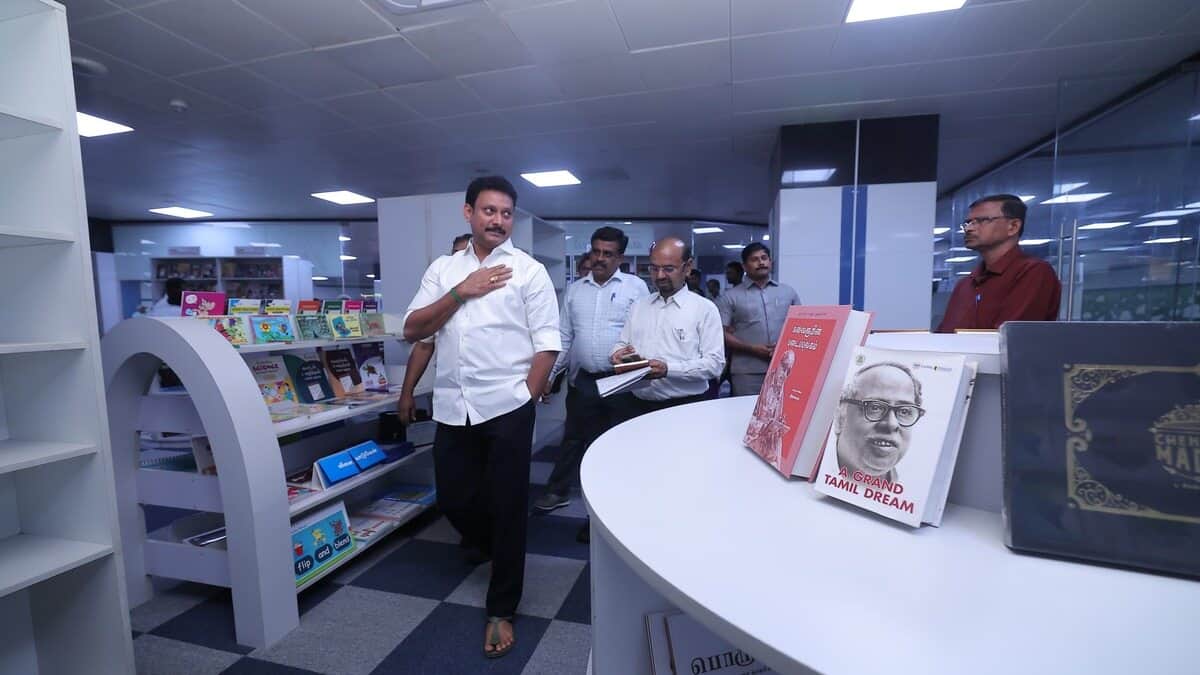 Chennai Book Park inaugurated by MK Stalin (Image: Official press release)