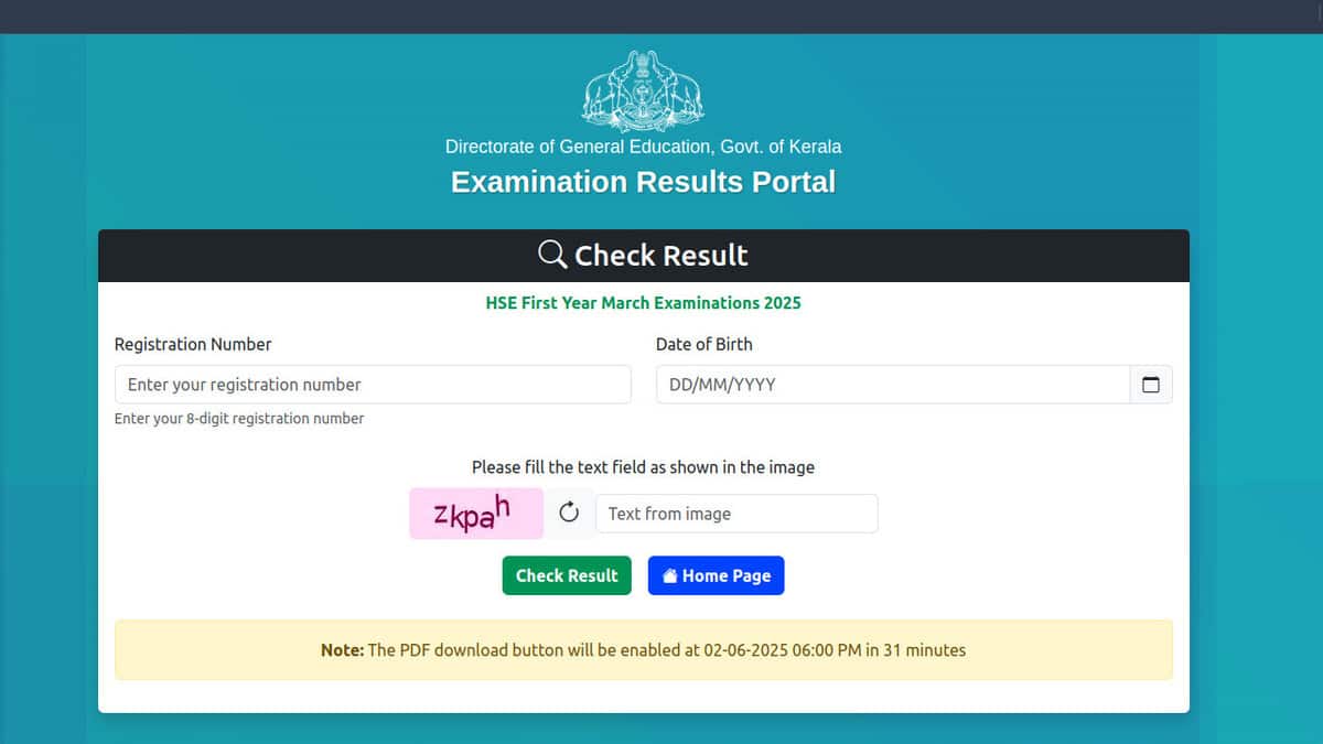 Students can also check their Kerala plus one result 2025 at results.kite.kerala.gov.in, among other websites. (Image source: Official website)