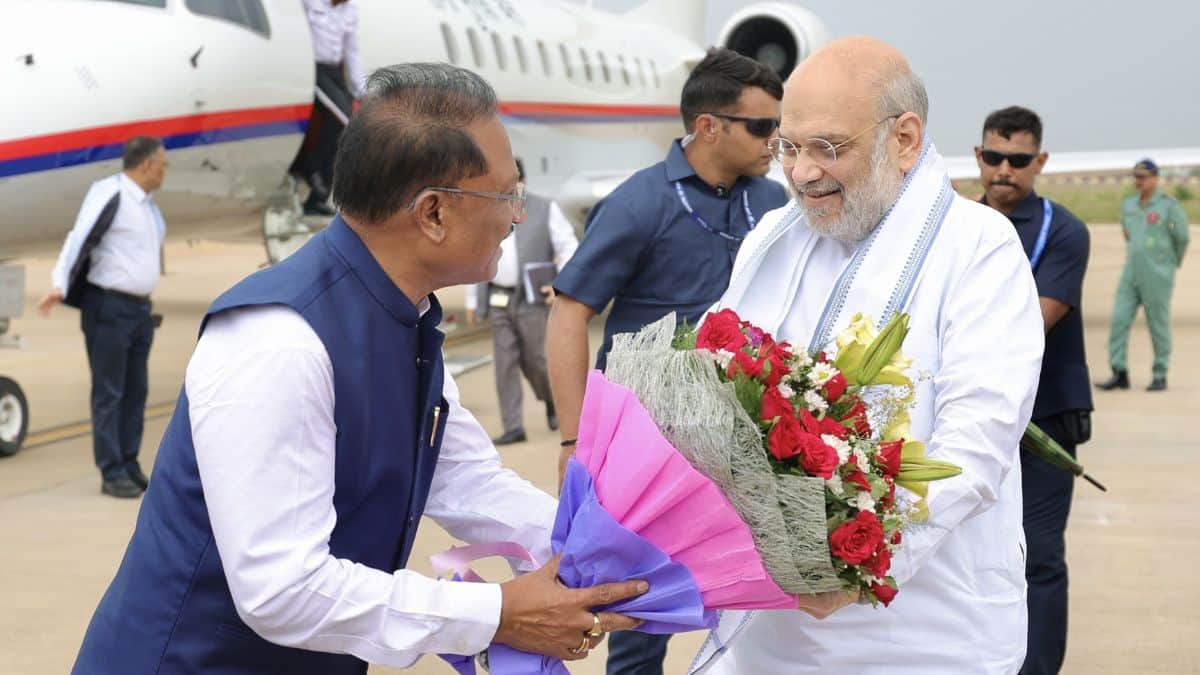 एनएफएसयू शिलान्यास समारोह में केंद्रीय गृह मंत्री अमित शाह के साथ मुख्यमंत्री विष्णु देव साय भी मौजूद रहे। (स्त्रोत-एक्स/@AmitShah)