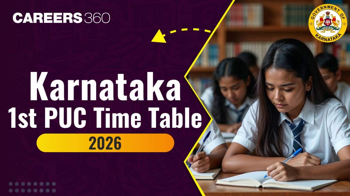 Karnataka 1st PUC Time Table 2025 PDF: Check KSEAB 1st PUC Exam Dates