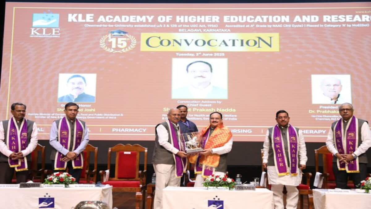 The Union minister said people from modest backgrounds can now become doctors, thanks to policy changes and a transparent system. (Image: Jagat Prakash Nadda/ official X account)