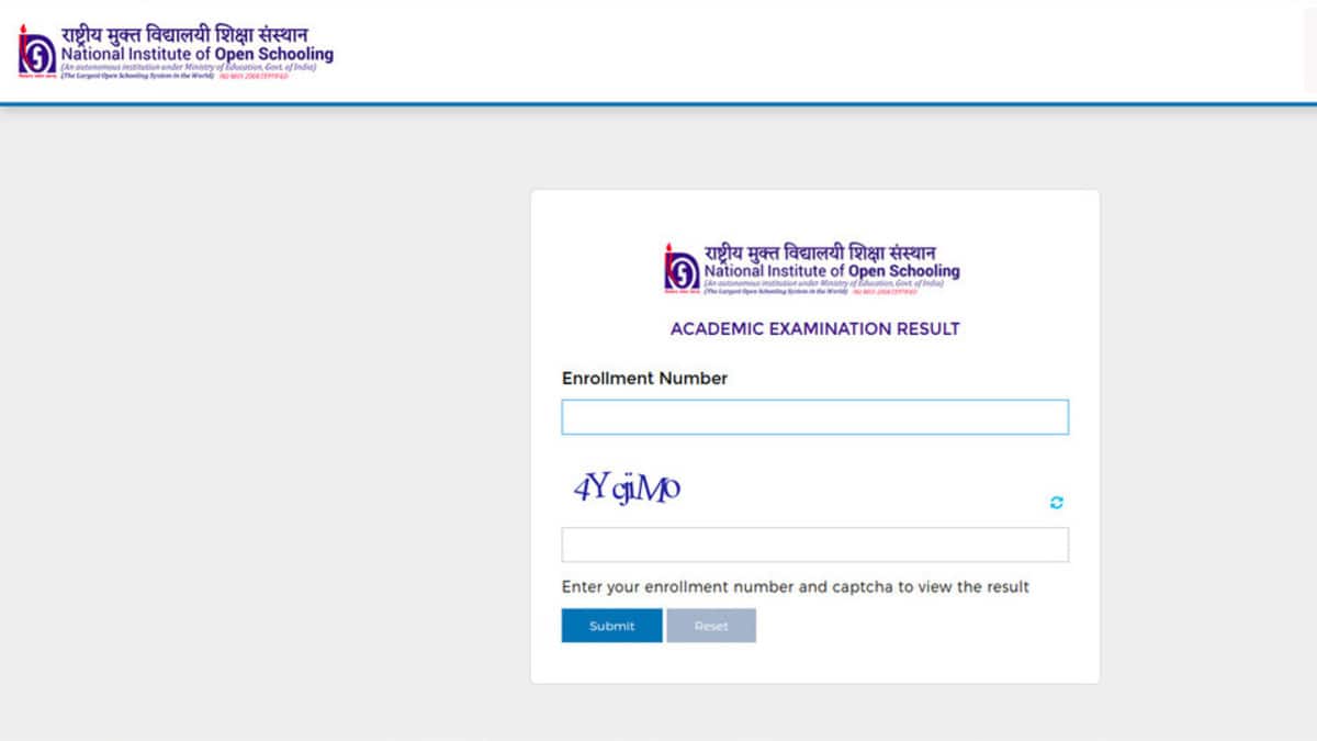 NIOS Class 10 Result: Students can check their marks at results.nios.ac.in, and nios.ac.in. (Image source: Official website)