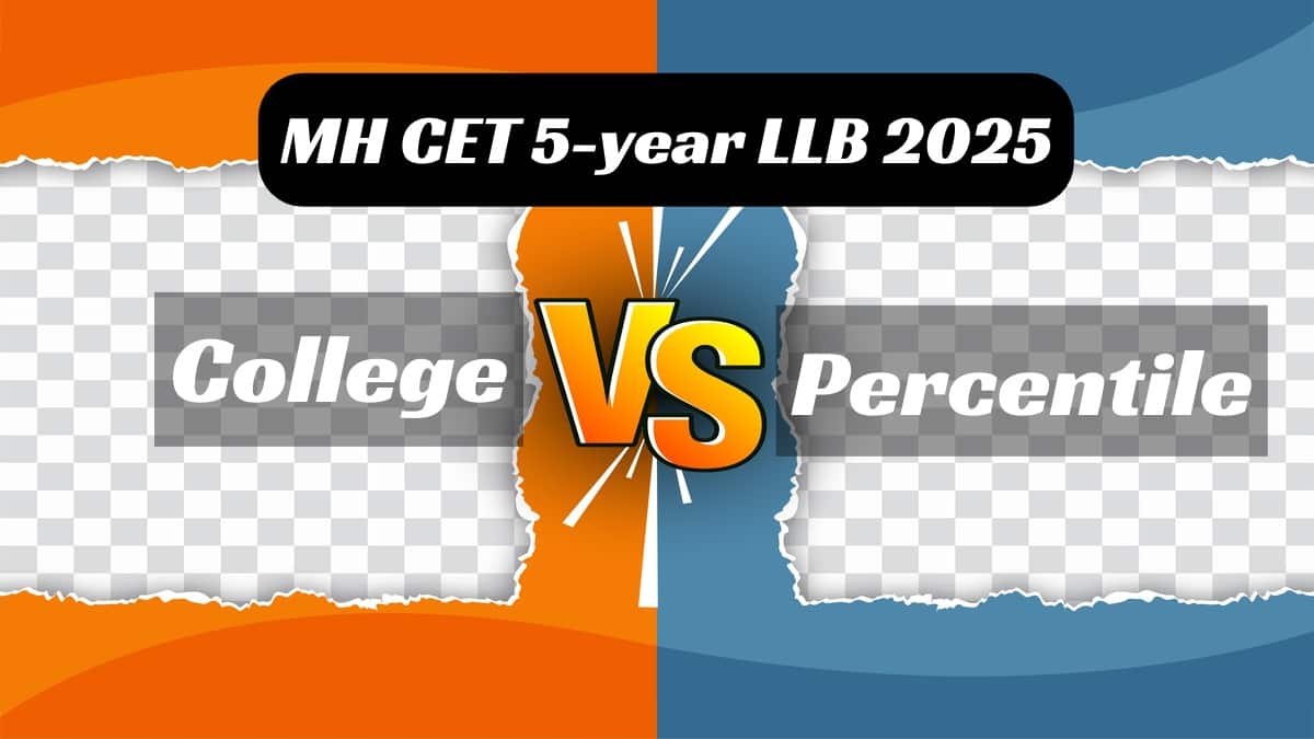 MH CET 5-year LLB College Vs Percentile 2025: Course-wise Opening & Closing Percentile