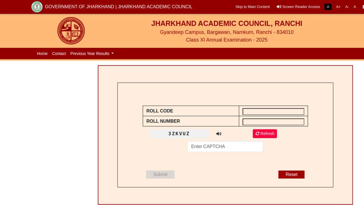 JAC Class 11 results 2025 will be accessed through the official website at jacresults.com. (Image source: Official website)