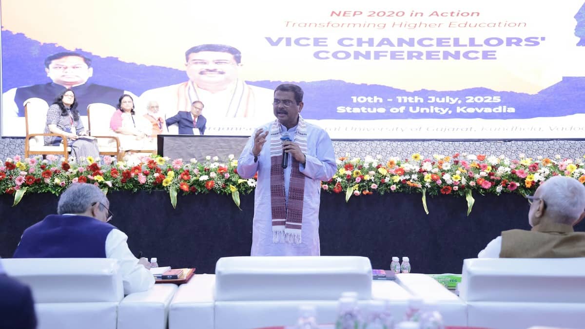Over 1200 universities and 46,000 colleges have been established after the transformation, making “India one of the largest systems globally,” Minister Pradhan said. (Image source: Official)