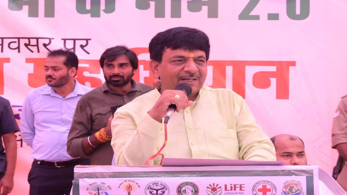 Minister Kapil Dev Agarwal said ‘Yuva Kaushal Chaupal’ aims to spread the Skill India message and show that skill is true power. (Image: Kapil Dev Aggarwal/official X account)