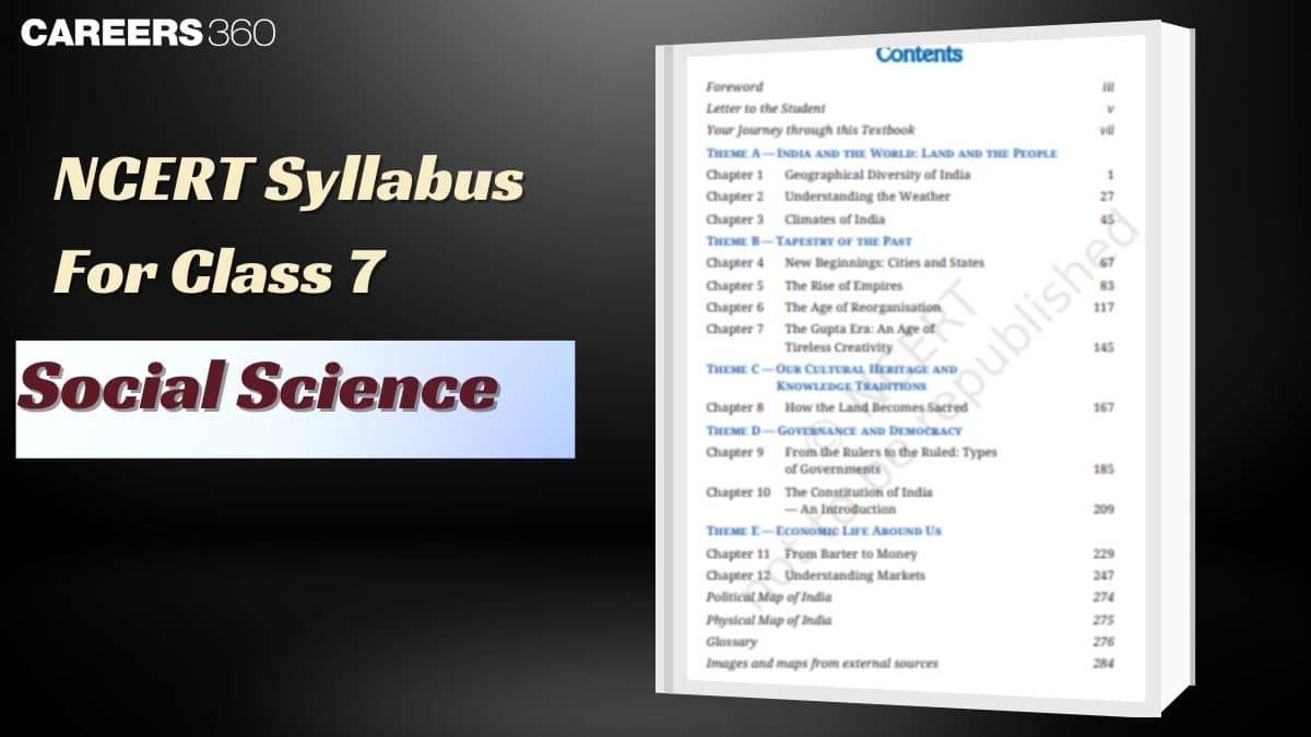 NCERT Class 7 Syllabus for Social Science 2025 -  Download PDF Here