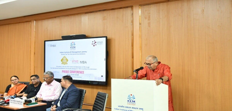 IIM Jammu receives international accreditations (Image: Official press release)