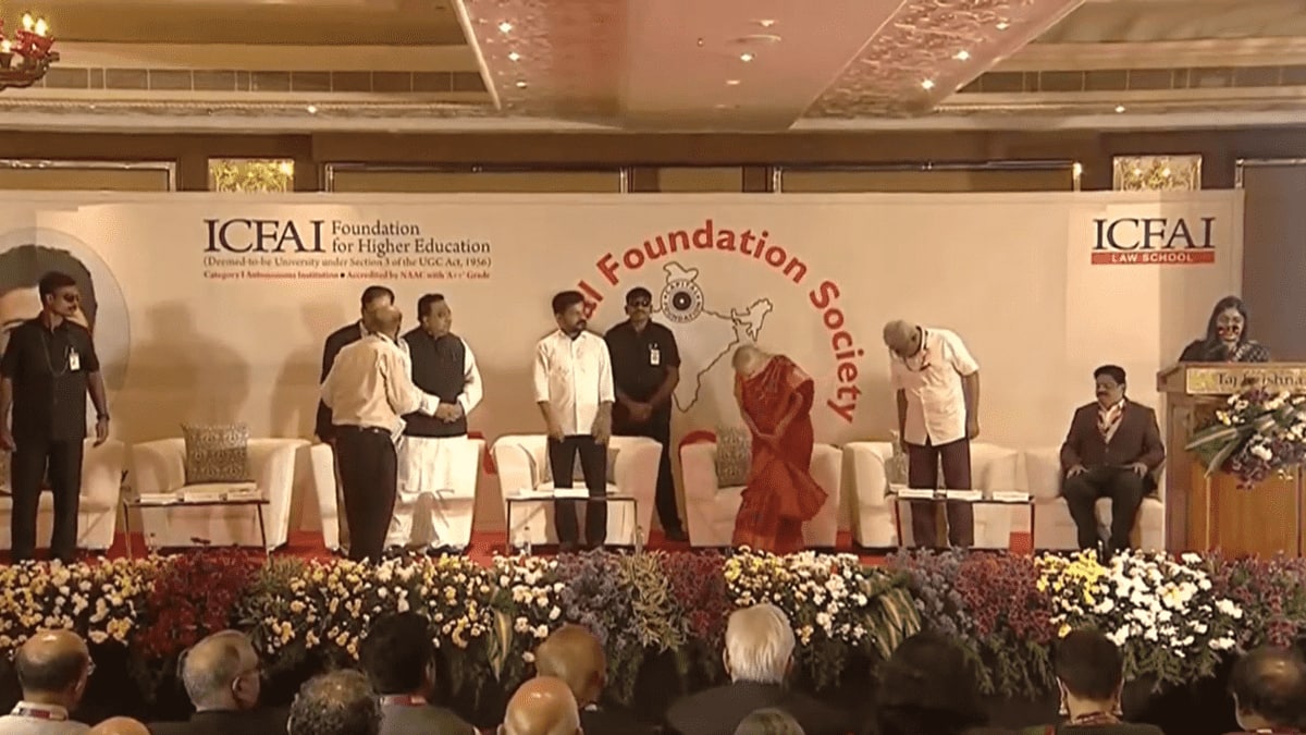 ICFAI Law School hosts S Jaipal Reddy Democracy Award. (Image; Official X account)