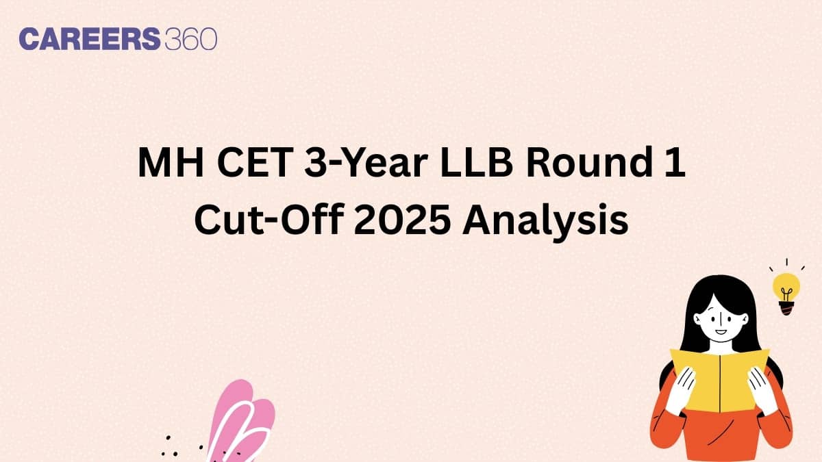 MH CET 3-Year LLB Round 1 Cut-Off 2025 Analysis: 4 Colleges Offer Admission at less than 1 Percentile