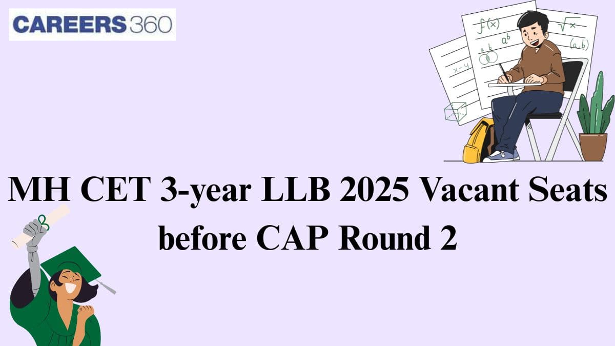 MH CET 3-year LLB 2025 vacant seats before CAP round 2 - Seats available in GLC Mumbai, ILS Pune, MU