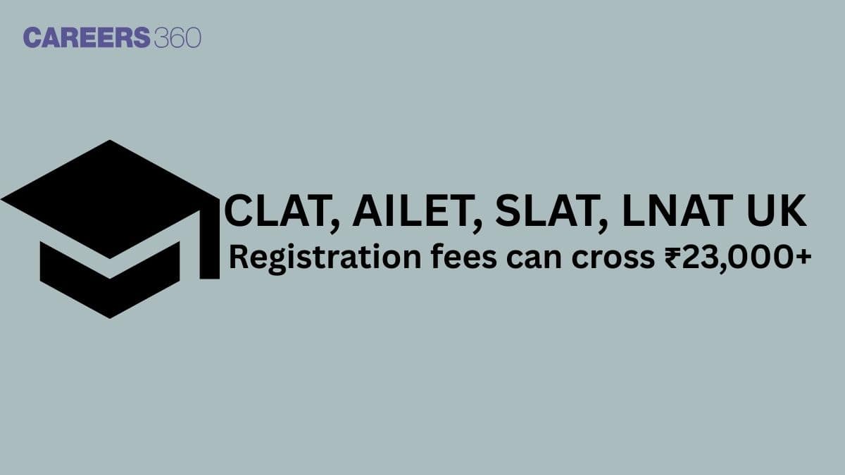 CLAT, AILET, SLAT, LNAT UK: Registration Fees alone can cost a Whopping INR 23000+