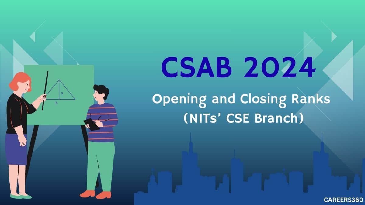 CSAB 2024 Opening and Closing Ranks for CSE in NITs