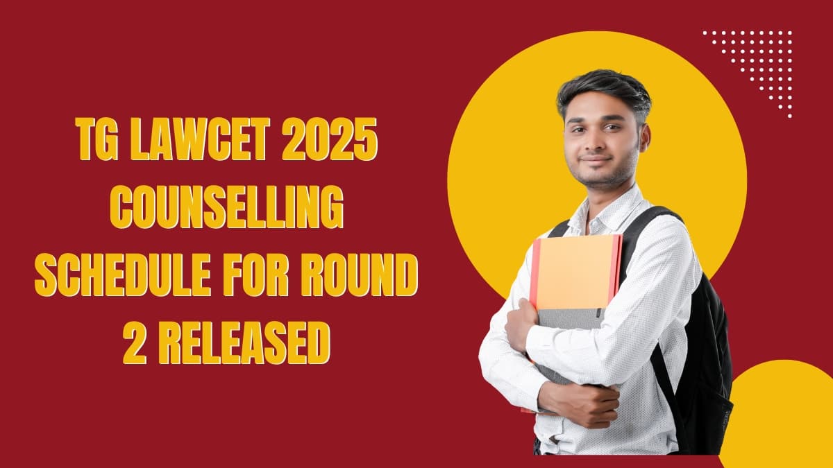 TS LAWCET 2025 Counselling Schedule for Round 2 released, registration begins Sep 11