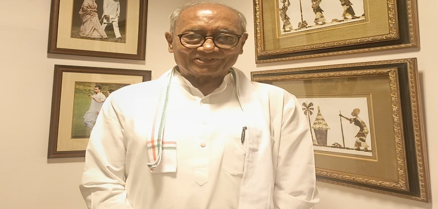 I have a problem with centralisation. I am a Gandhian who believes in decentralisation, says parliamentary panel chief Digvijaya Singh (Image: Careers360)