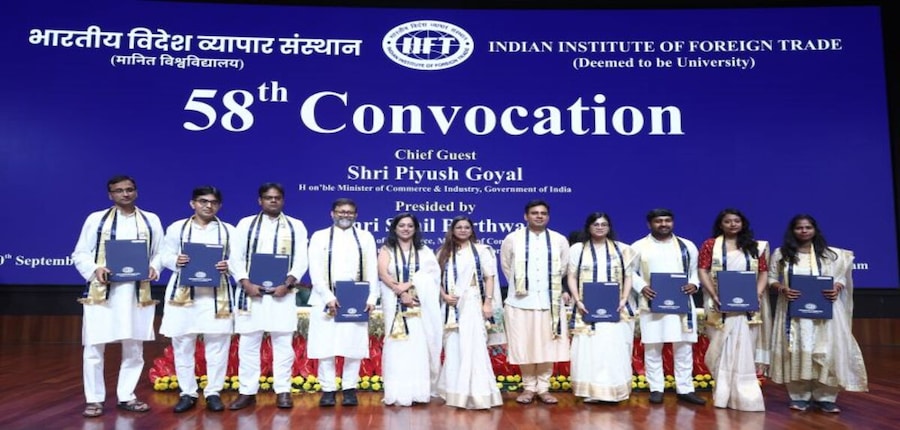IIFT holds 58th convocation ceremony today. (Image: IIFT official X aacount)