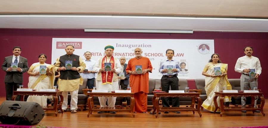 Amrita Vishwa Vidyapeetham inaugurates international school of law. (Image: Inauguration of Amrita law school/official X account)