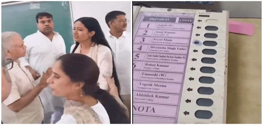 Joslyn Nandita Choudhary is the first women to compete for the presidential post after 17 years. (Image: X/ NSUI)
