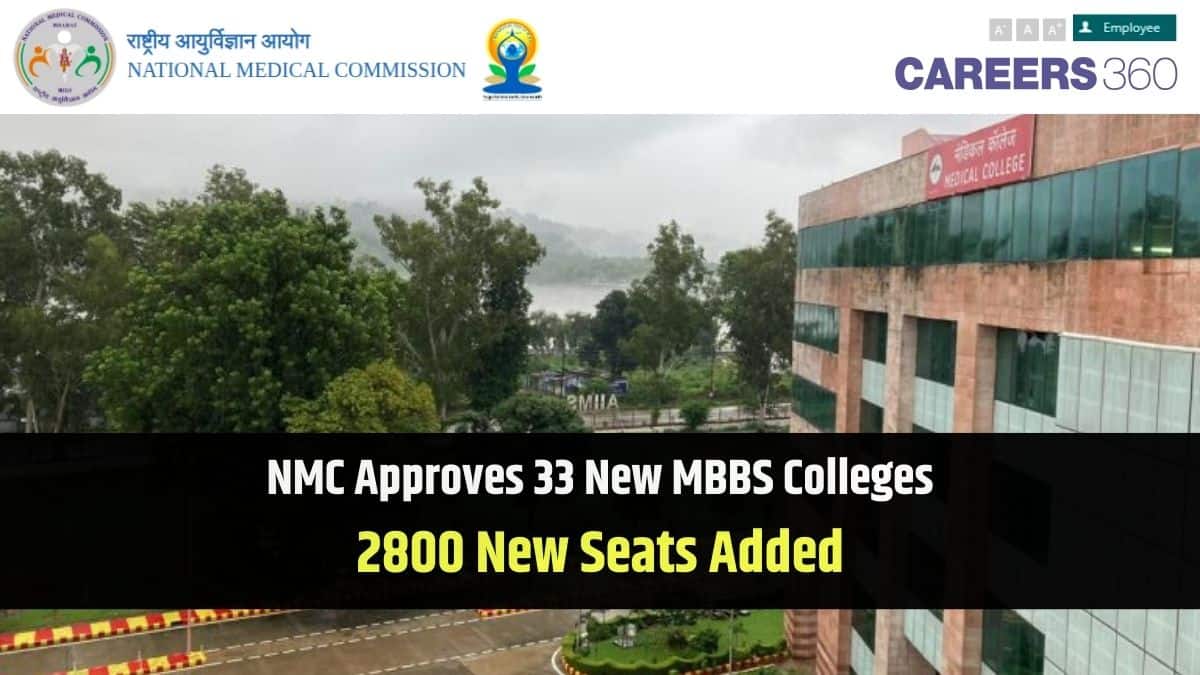 NMC Approves 33 New MBBS Colleges: 2800 New Seats Added - Careers360