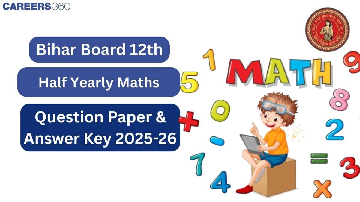 Bihar Board Class 12 Half Yearly Mathematics Question Paper 2025-26 (Sep 20) with Answer Key PDF