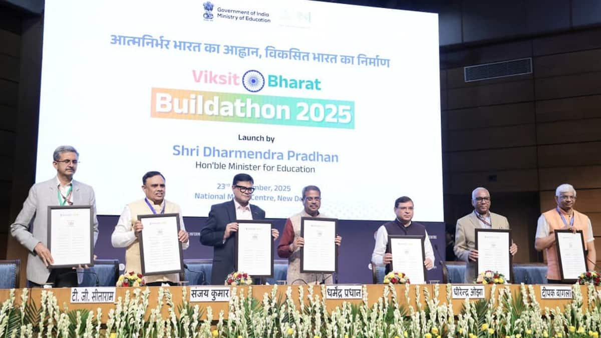 Dharmendra Pradhan launches Viksit Bharat Buildathon for students of Classes 6 to 12