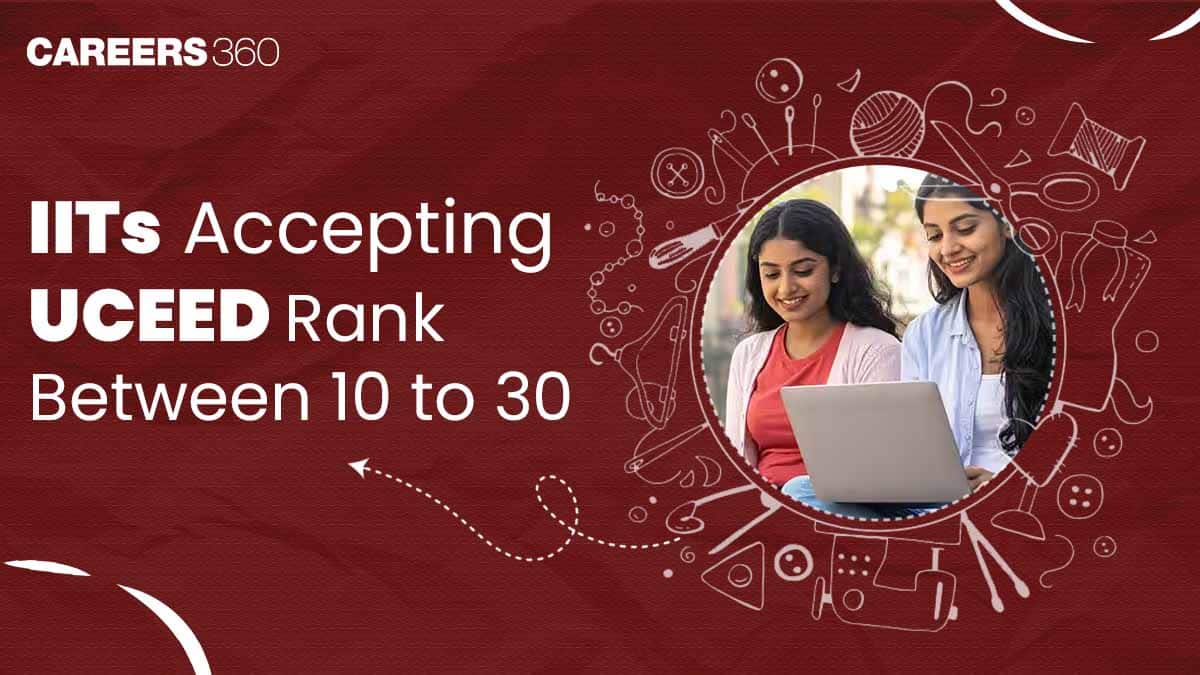 IITs Accepting UCEED Rank Between 10 to 30 (Category-Wise)
