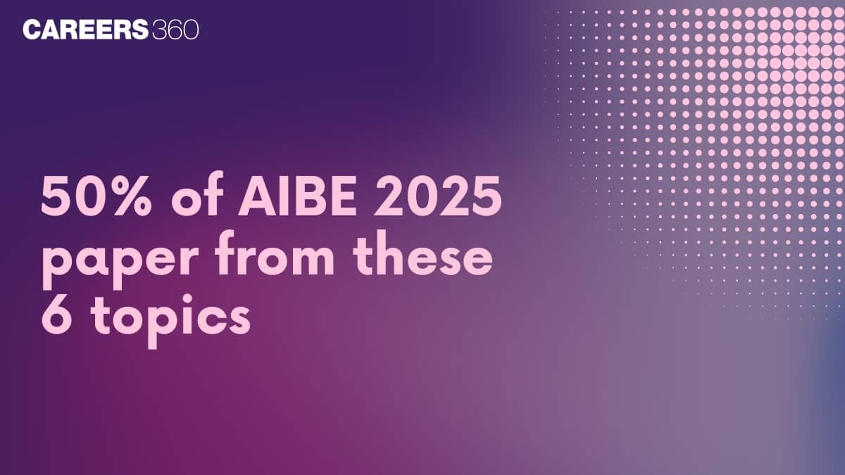 50% questions in the AIBE 2025 question paper will be asked from these 6 topics: Check complete details