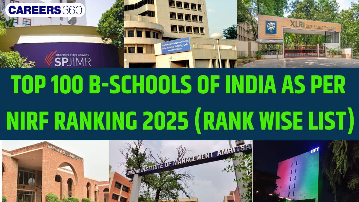 Top 100 MBA Colleges In India 2026-28 List As Per NIRF 2025 Ranking