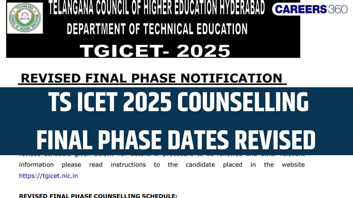 TS ICET 2025: Counselling Dates Revised For Final Phase