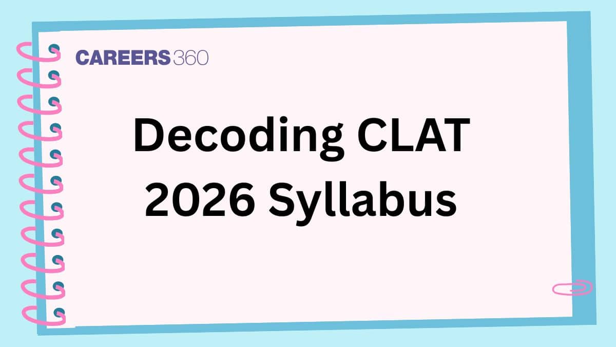 Decoding CLAT 2026 Syllabus: Study these High-Weightage, Repetitive Topics to boost your score