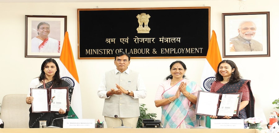 Govt collaborates with ‘Mentor Together’ and ‘Quikr’ to enhance job access and career guidance. (Image: X/ @mansukhmandviya)