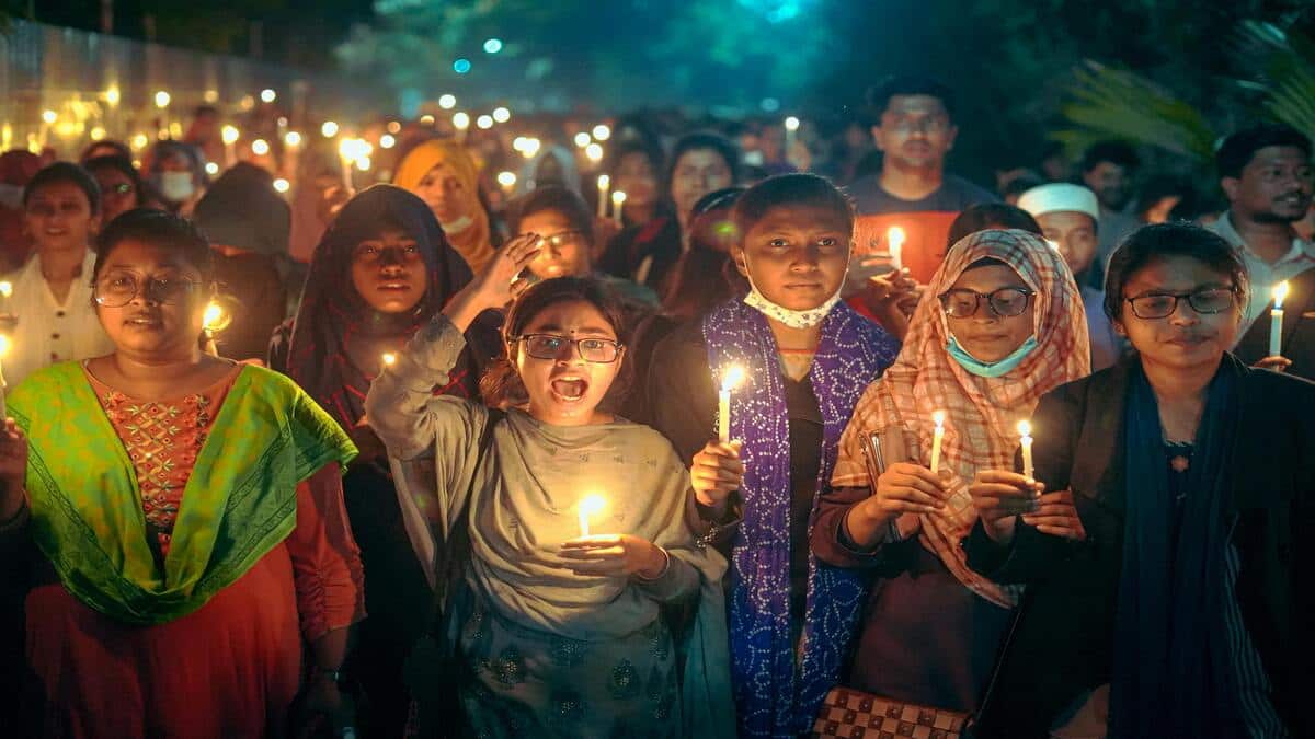Protesters raise banners and slogans calling for action after Chakma’s death. (Representational Image: Pexels.com)