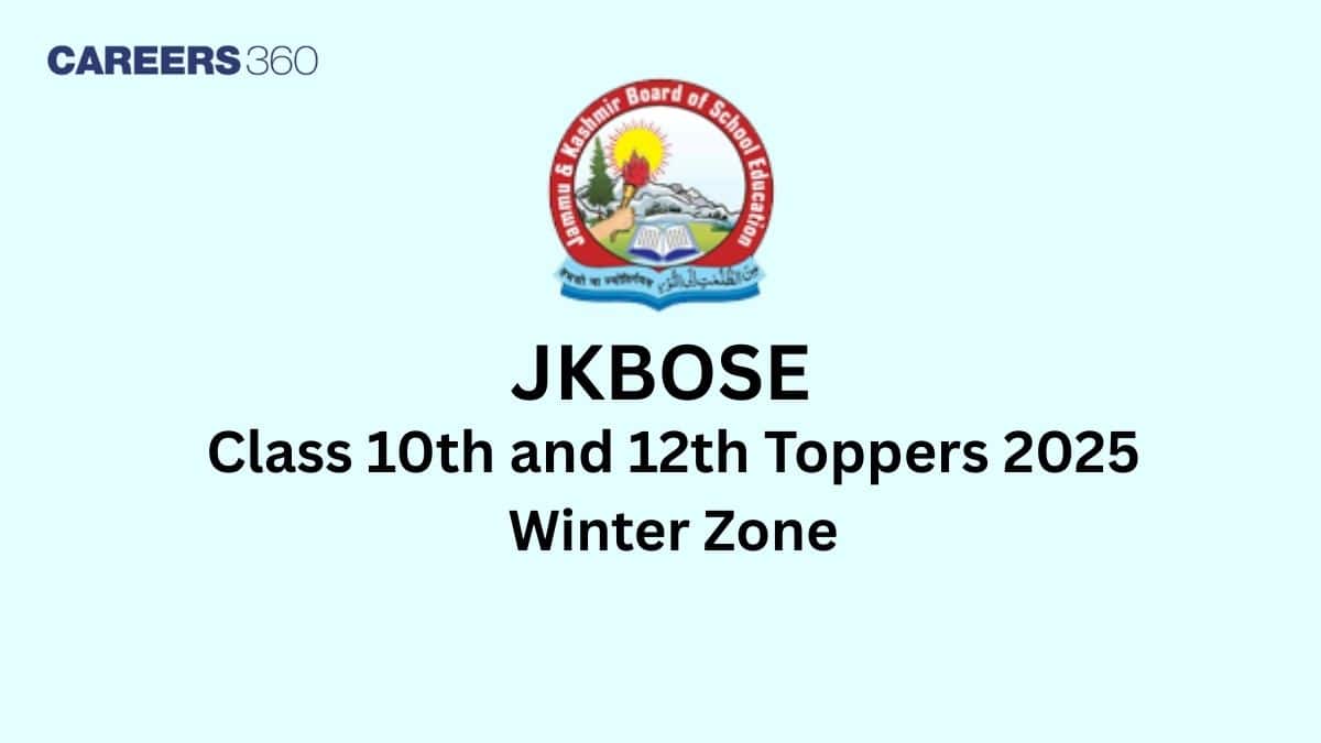 JKBOSE Toppers 2025 Winter Zone - Check JKBOSE Class 10, 12 Toppers Name, Marks