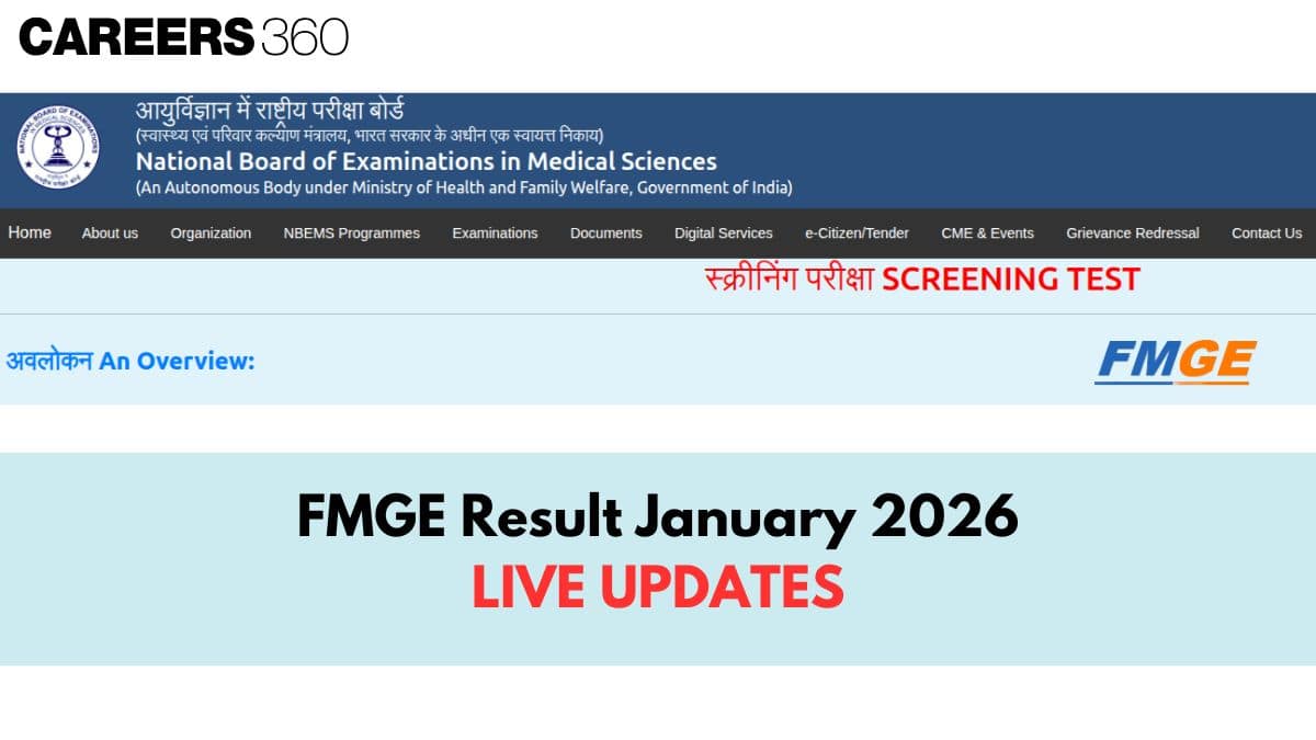 FMGE Result January 2026 Live Updates: Result Expected Anytime, Direct Link