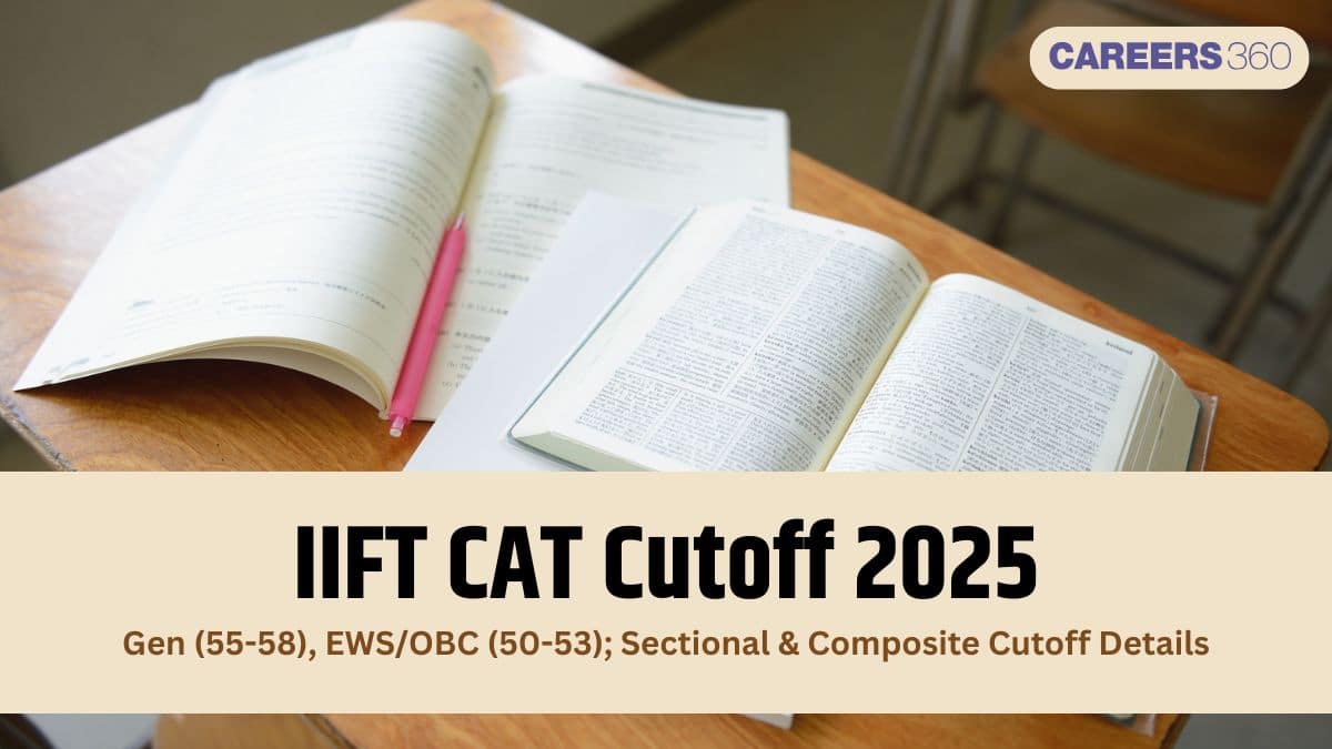 IIFT CAT Cutoff 2025 (Expected): Gen (55-58), EWS/OBC (50-53); Sectional & Composite Cutoff Details