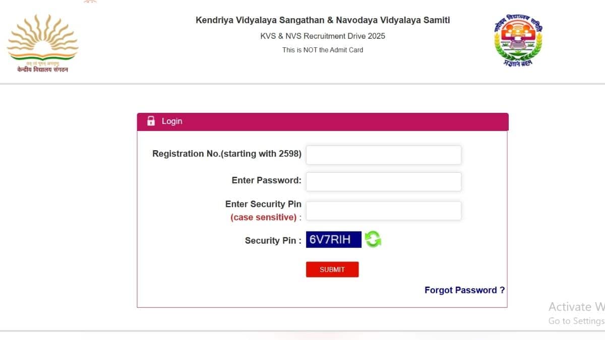 KVS, NVS Admit Card 2025: केवीएस, एनवीएस एडमिट कार्ड आज जारी होने की उम्मीद, 10 और 11 जनवरी को परीक्षाएं