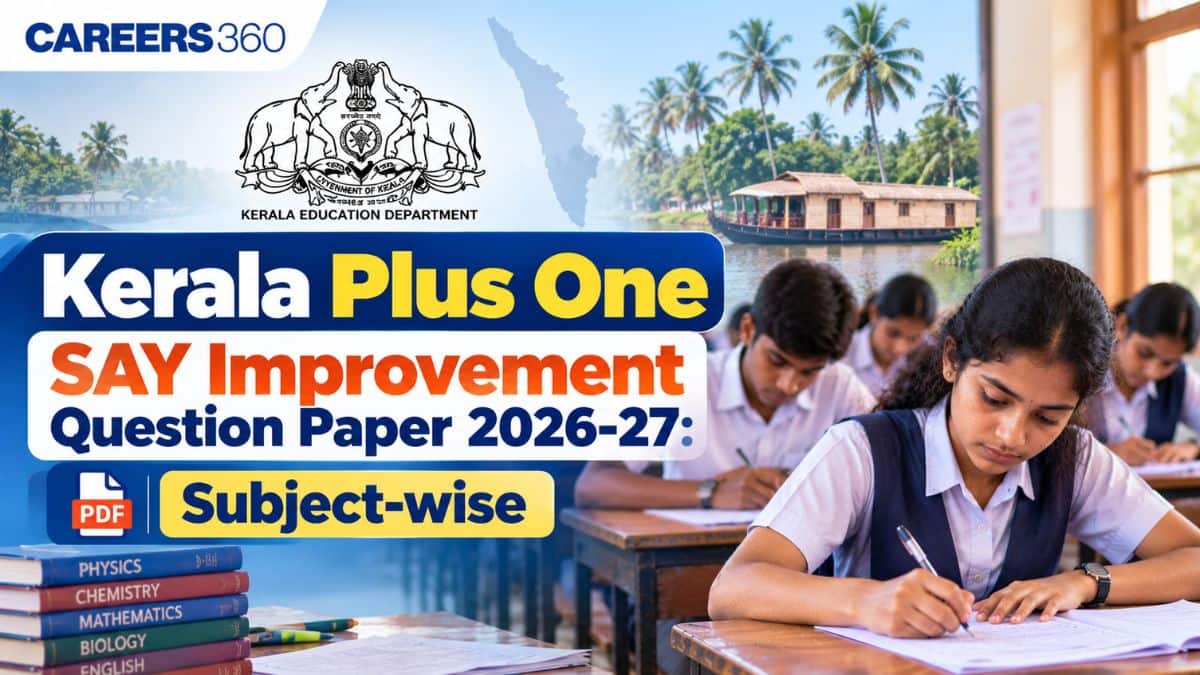 Kerala Plus One SAY Improvement Question Paper 2026-27 PDF –  First Year Supplementary Answer Key