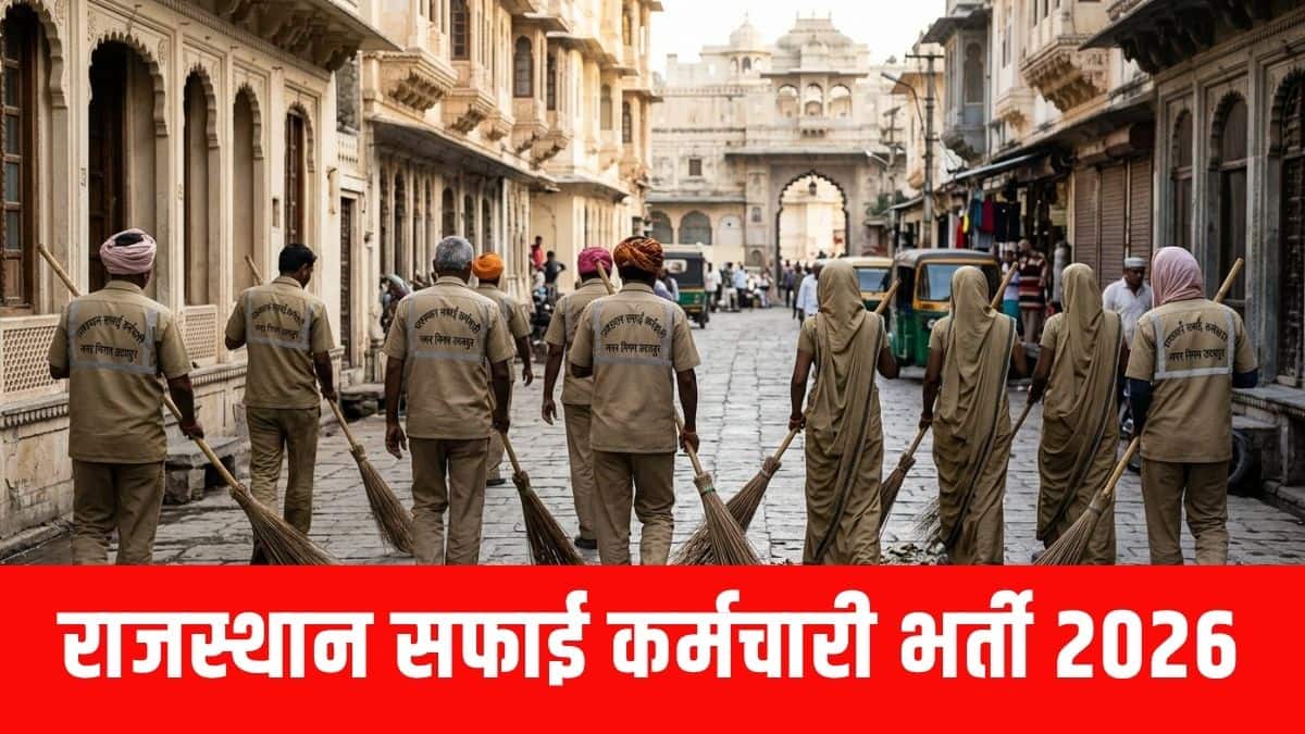 इस भर्ती के तहत राजस्थान के टीएसपी और नॉन-एसपी क्षेत्रों में सफाई कर्मचारियों के कुल 24,752 पद भरे जाएंगे। (इमेज-एआई जेनरेटेड)