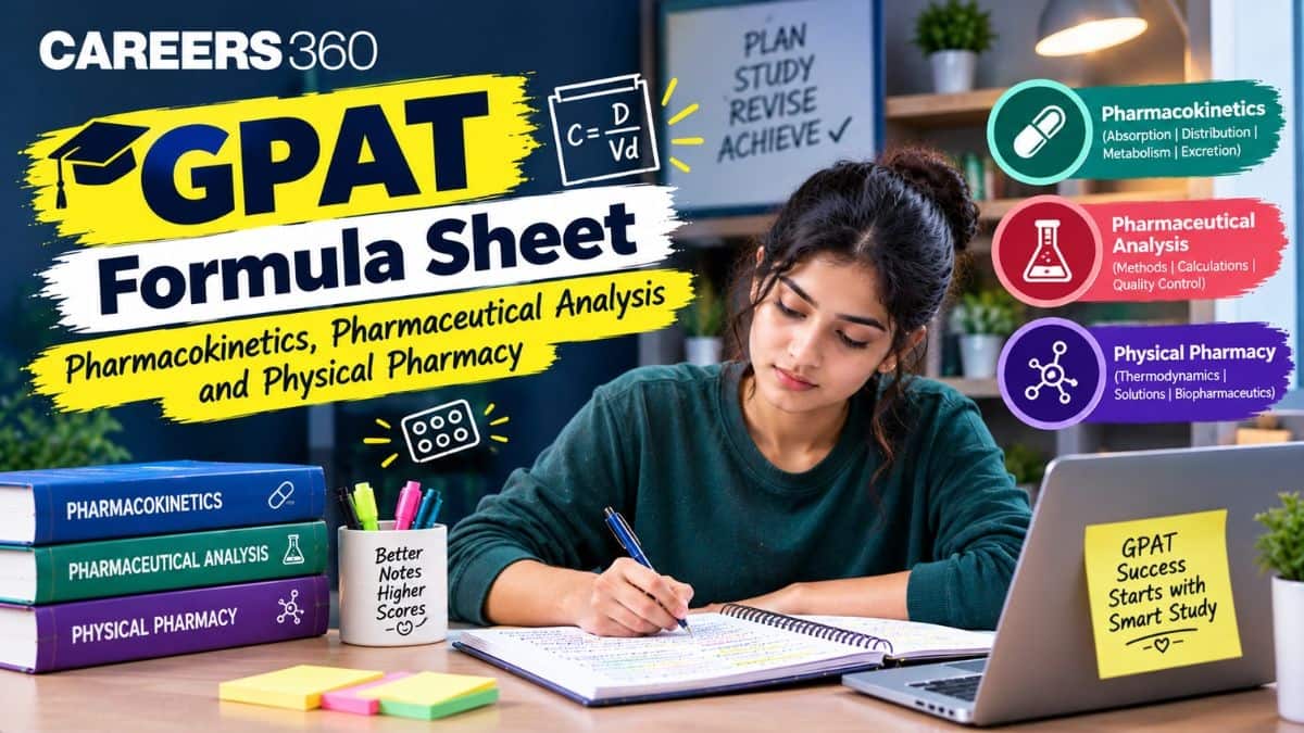 GPAT Formula Sheet: Pharmacokinetics, Pharmaceutical Analysis and Physical Pharmacy