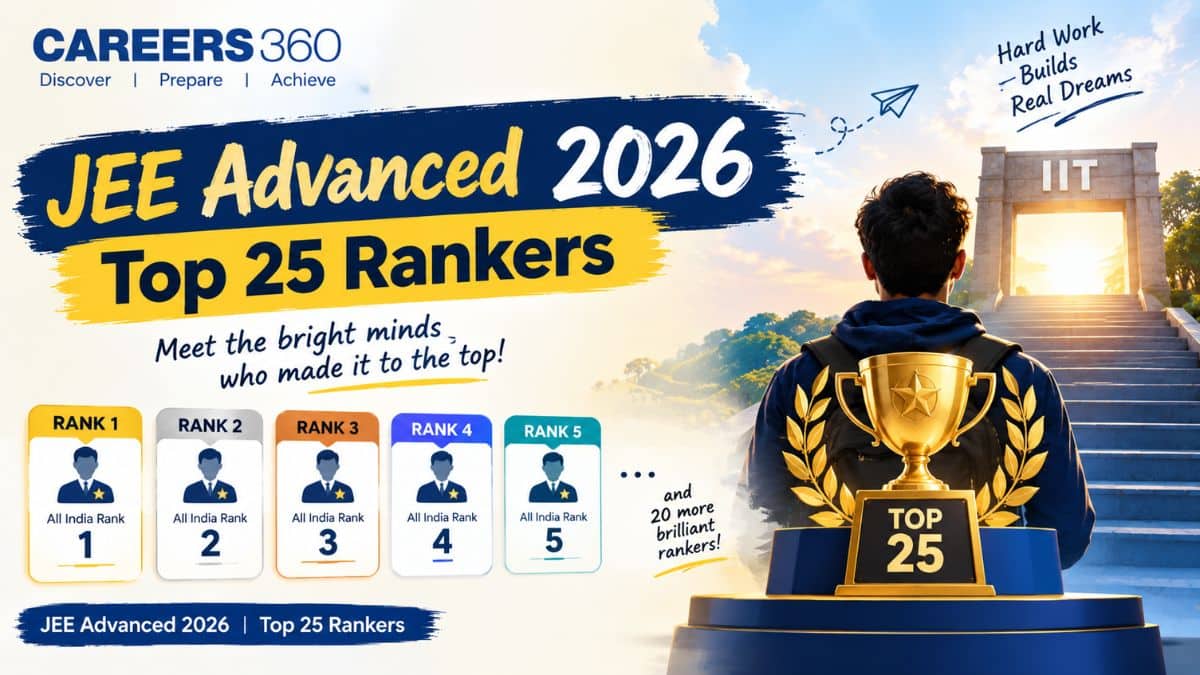 JEE Advanced 2026 Top 25 Rankers: AIR 1 to 25 List
