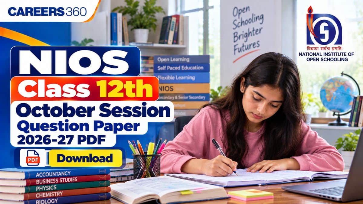 NIOS Class 12 October Session Question Paper 2026-27: Subject-wise PDF