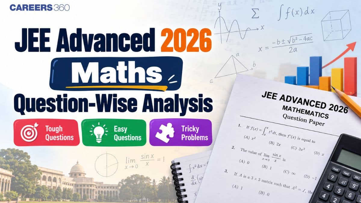 JEE Advanced 2026 Maths Question Wise Analysis: Tough Questions, Easy, Tricky Problems