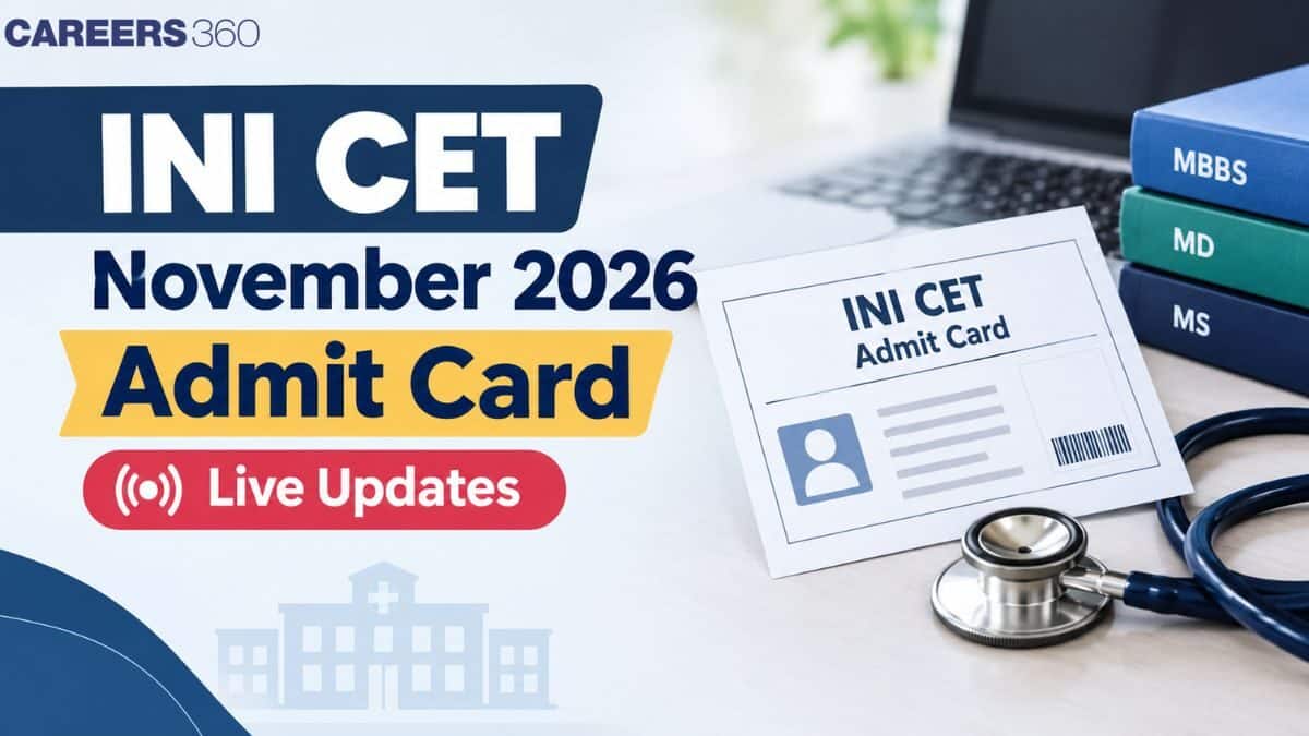 INI CET November 2026 Admit Card Link Live: Release Date, Direct Link at aiimsexams.ac.in