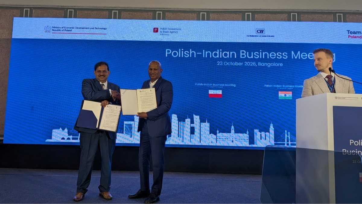 IIIT-Bangalore and AGH University of Krakow sign an agreement to strengthen academic and research collaboration between India and Poland. (Image: Press release)