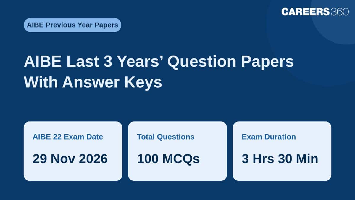 AIBE Last 3 Years' Question Papers With Answer Keys