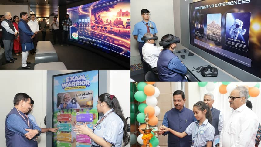 Education minister Joshi inaugurated CBSE's 'Experience Centre' today. (Image: Minister's X account)